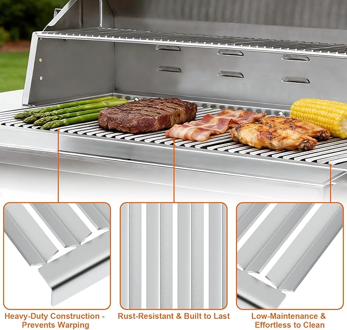 Grill Grate for Solaire AGBQ 42/56 Stainless Steel Grill Replacement Parts for IRBQ 42/56 Grills Replacement Grate for SOL-6013R, 11.8 x 19 Inch