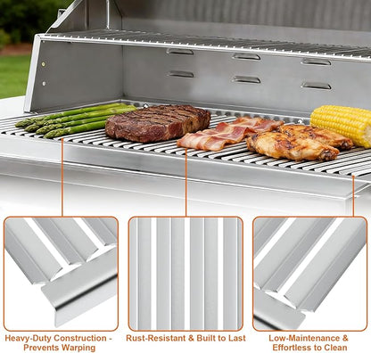 Grill Grate for Solaire AGBQ 42/56 Stainless Steel Grill Replacement Parts for IRBQ 42/56 Grills Replacement Grate for SOL-6013R, 11.8 x 19 Inch