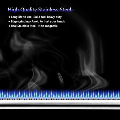 Grill Parts Kit for Char-Broil Performance 2-Burner, Stainless Steel | 2 Burners + 2 Heat Plates + 1 Crossover Tube, Fits Charbroil 463625217, 463625219, 463673519, Rust-proof, Built to Last