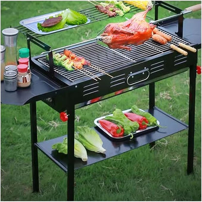Camping Grill Multi Functional Home Barbecue Stove Outdoor Camping Portable Folding Barbecue Rack Barbecue Charcoal Grill
