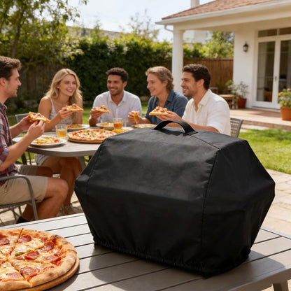 Pizza Oven Cover for Blackstone 14" Pizza Conversion Kit | Outdoor Cover Compatible with On The Go 17" Pizza Conversion Kit, Waterproof Heavy Duty Protective Covers - 27 x 30 x 15 Inc