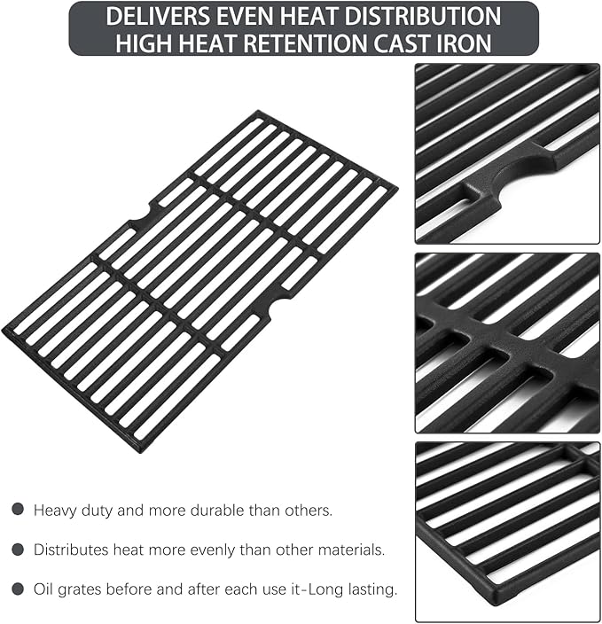 Charbrofire 463347518 463347519 Grill Replacement Parts for Charbroil Grill Grates Heat Plates 5 Burner 4633730139 463373319 463335517 463342119 G470-5200-W1 G470-0004-W1A G321-4C00-W1