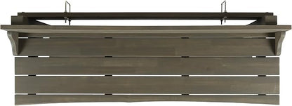 Christopher Knight Home Caribbean Outdoor Acacia Wood Balcony Bar Table, Grey Finish