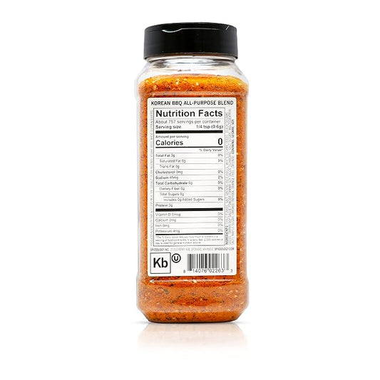 Spiceology Korean BBQ Seasoning, 16 oz | Sweet & Savory Asian Rub For BBQ, Bulgogi, Ramen, Stir Fry, For Steak, Pork & Chicken