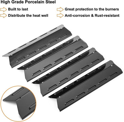 Grill Replacement Parts for Kenmore 146.34611410, Heat Plate, Grill Burner | Porcelain,for Kenmore 146.16198211,146.23679310,146.16142210,146.46365610,Heavy-Duty Heat Evenly,Uniform Heating,Easy Install