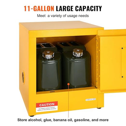 VEVOR Flammable Cabinet 17" x 17" x 18", Galvanized Steel Safety Cabinet, Adjustable Shelf Flammable Storage Cabinet, for Commercial Industrial and Home Use: Industrial & Scientific