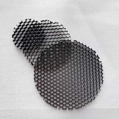 Range Black Aluminium Grille LED Light Round Honeycomb Mesh Anti-Glare Anti-Dazzle 23-65mm(23mm)