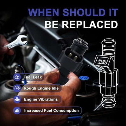 HiSport Fuel Injectors FBY2850 Replacement For Nissan Versa Cube Sentra NV200 2007-2014 Replace 16600-EN200 4 PCS