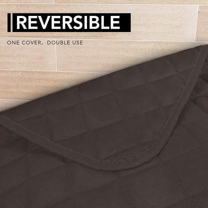Easy-Going Sectional Couch Covers for Dogs L Shape Sofa Cover Reversible Sofa Slipcover Chaise Lounge Cover Furniture Protector Cover for Pets Dog Cat (42 x 68 inches, Chocolate/Chocolate) | Soft Sofa Slipcover For Dogs, Fits Left/Right Chaise Lounge P...