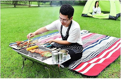 Bbq Grill Charcoal Grill Charcoal Stove Portable Barbecue Grill Folding BBQ Charcoal Grill For Outdoor Camping Hiking Cooking Picnic Barbecue Grill Charcoal Griddle