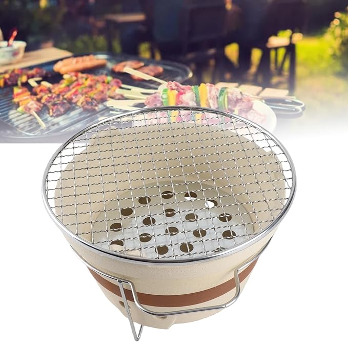 Clay Grilling Stove, Indoor and Outdoor Barbecue Stove Clay Charcoal Stove Tea Making Stove Commercial Clay Barbecue and Tea Stove for Home Camping Picnic Party