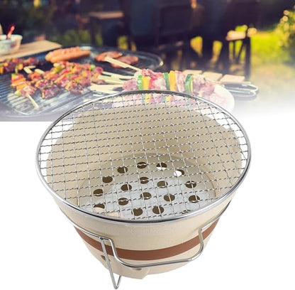 Clay Grilling Stove, Indoor and Outdoor Barbecue Stove Clay Charcoal Stove Tea Making Stove Commercial Clay Barbecue and Tea Stove for Home Camping Picnic Party