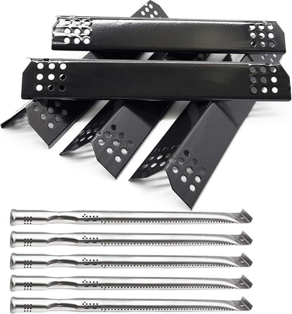 Criditpid Replacement Parts for Nexgrill 720-0896 720-0882A 720-0896B 720-0896E 720-0925, 5-Pack Heat Plates Shield Flame Tamer Grill Burner Replacement for Nexgrill 720-0896 5 Burner Nexgrill Grill