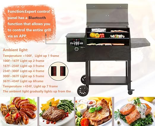 Replacement Expert Grill Digital Thermostat Controller Board with Bluetooth Function, can Connect to Mobile APP, Suitable for Expert 、Komoda and Smoking Machine XG1136224169002