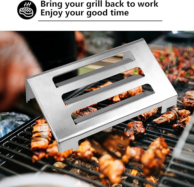 67060 Heat Deflector for Weber Spirit II 200 & 300 Series Grills (2017 and Newer), Replacement Part for Spirit II E210 E220 E310 S210/220 S310, Stainless Steel Heat Deflector for Weber Spirit 2 Parts