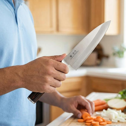 imarku 7 Inch Deba Knife,Ultra Sharp Sushi Knife,Ultimate Japanese Kitchen Knife with Stainless Steel Single Bevel,Fish Fillet Knifes for Fish Cutting with Ergonomic Wood Handle, Fathers Day