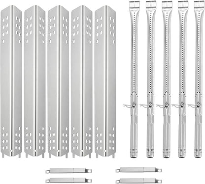 463347519 Grill Replacement Parts for Charbroil Performance 5 Burner Grill Parts 463347518 463275517 463243518 463243519 463373019 463275717 463373319 BBQ Heat Pates Flame Tents Repair Kit