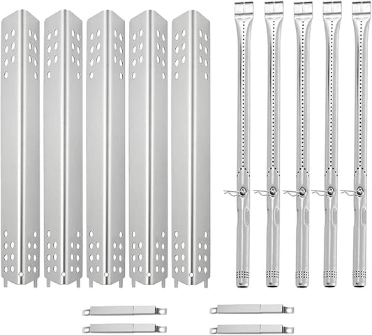 463347519 Grill Replacement Parts for Charbroil Performance 5 Burner Grill Parts 463347518 463275517 463243518 463243519 463373019 463275717 463373319 BBQ Heat Pates Flame Tents Repair Kit