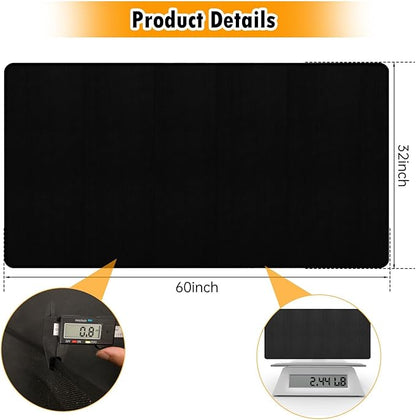 32x60inch Fireproof Hearth Mats for Fireplaces Fire Resistant Rectangle Fire Pit Mat,Fireproof Grill Pads,Under Grill Mat for Outdoor Charcoal,Smokers,Gas Grills,Deck and Patio Protective Mats