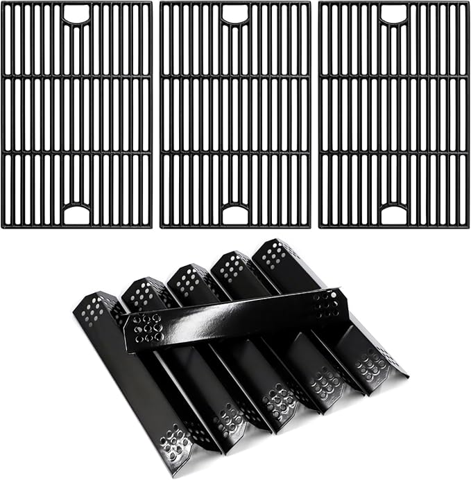Replacement Parts for Nexgrill 720-0896B 720-0896 720-0898 Deluxe 6 Burner Gas Grill Models, Flame Tamers and Grill Grates Replacement for Nexgrill 6 Burner 720-0896B Grill