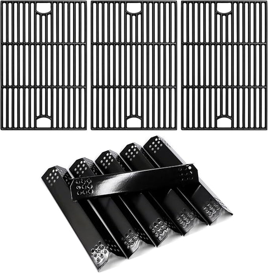 Replacement Parts for Nexgrill 720-0896B 720-0896 720-0898 Deluxe 6 Burner Gas Grill Models, Flame Tamers and Grill Grates Replacement for Nexgrill 6 Burner 720-0896B Grill