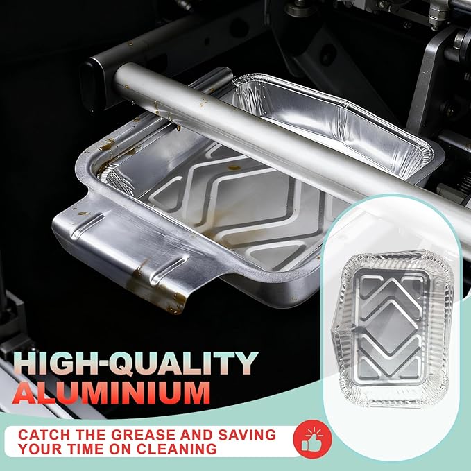 62006 Drip Pan Liners for Napoleon TravelQ 285 Series Gas Grill TQ285X, TQ PRO285, TQ285-BL-1, TQ PRO285X, PRO285-BK, TQ285X-RD-1-A, TQ240-BL, TQ240,Aluminum Grill Pans for Napoleon Accessories, 20PCS