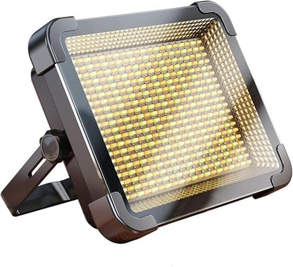 Powerful Base LED Camping Light for Outdoor BBQ with Fully Adjustable Head and Sturdy ABS Construction Portable Tent Lamp Night Fishing Hands Cooking Heat Long Runtime Equipment Outdoor Party