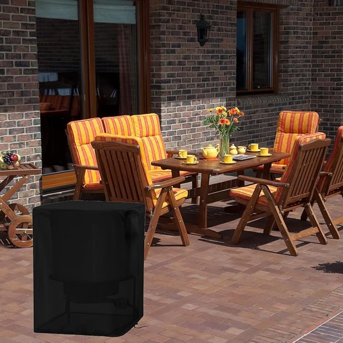 Outdoor Fryers Cover for Pipopa 60QT Crawfish Boiler | Seafood Boiling Kit , Waterproof Propane Jet Burner Cover, Dustproof Protect Covers for Outdoor Cooking-20"D x 20"W x 32"H