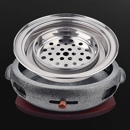 BBQ Barbeque Barbecue Grill, BBQ, Multifunctional Smokeless Charcoal Grill, Household Korean BBQ Grill, Split Design, Outdoor/Indoor (Color : G)