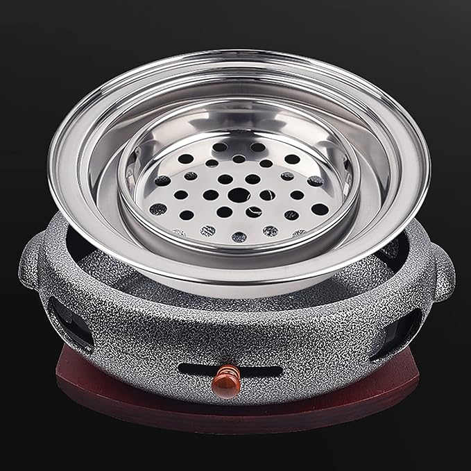 BBQ Barbeque Barbecue Grill, BBQ, Multifunctional Smokeless Charcoal Grill, Household Korean BBQ Grill, Split Design, Outdoor/Indoor (Color : G)