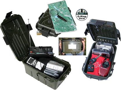 MTM S1072-11 Survivor Dry Box with O-Ring Seal, 10"x7"x3", USA Made, Forest Green