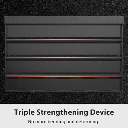 Utheer 25 x 16 x 2.6 Inch Nano-Ceramic Nonstick Griddle Plate for Gas and Charcoal Grills, Pre-Seasoned Cast Iron Flat Top Insert with Grease Groove, Removable Handles for BBQ, Camping, Tailgating