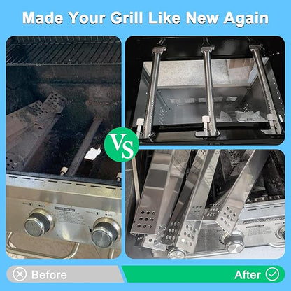 Replacement Parts for Monument Grill 35633 41847NG 24367 24633 17842 77352 77352MB 77352-MB, A0212926 Main Burner & D010012307 Flame Tamer & Igniter for 35633 Monument Grill 4-Burner Gas Grill