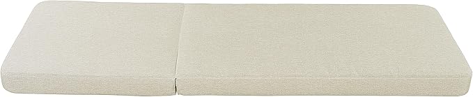 Christopher Knight Home Replacement Chaise Lounge Cushion 76.75 Inch Outdoor Recliner Pad with 4 Inch Foam Cationic Dyeable Polyester Fabric Water-Resistant Patio, Cushion Only, Beige