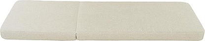 Christopher Knight Home Replacement Chaise Lounge Cushion 76.75 Inch Outdoor Recliner Pad with 4 Inch Foam Cationic Dyeable Polyester Fabric Water-Resistant Patio, Cushion Only, Beige
