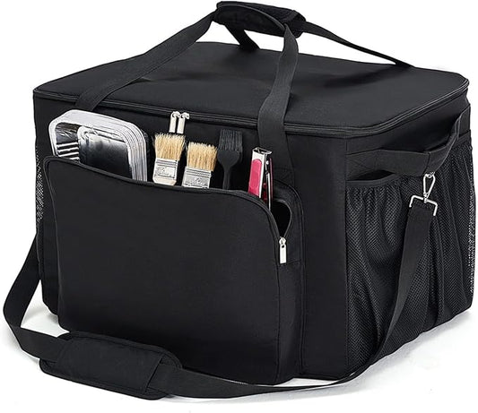 TRAVELIT Carry Bag for Ninja Artisan Pizza Oven, Accessories for Ninja Outdoor Pizza Oven MO200 Series, Padded Carrying Case with Muti-Pockets and Shoulder Straps, Water-Resistant (Bag Only)