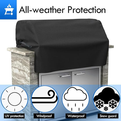 42 Inch Grill Cover Replacement Parts for Lynx BBQ Cover Wolf OG42 OG42LP Twin Eagles TEBQ42RS Alfresco Built in 42 Inch Grill Top Protective Cover with Adjustable Straps Grill Accessories