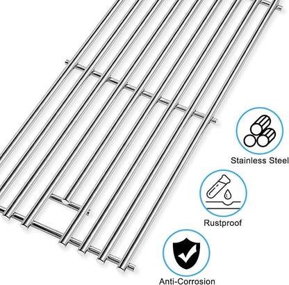 Grill Replacement Parts for Bull 57568 57569 BBQ Grill, 16517 Cooking Grate & 16521 16631 Flame Tamer 16670 16520 Heat Shield & 35717 16516 Grill Burner for Bull Brahma Grills