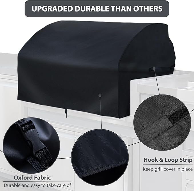 OG36 Grill Cover Replacement Parts for Wolf Built-in 36 Inch Grills Twin Eagles Alfresco Lynx 36” Built in Heavy Duty BBQ Cover Griddle Hood Cover Black Grill Top Cover Outdoor Grill Parts 1 Pack
