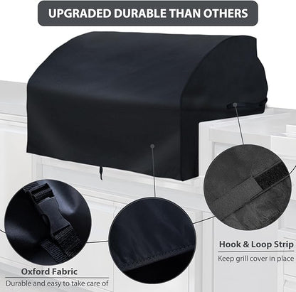 OG36 Grill Cover Replacement Parts for Wolf Built-in 36 Inch Grills Twin Eagles Alfresco Lynx 36” Built in Heavy Duty BBQ Cover Griddle Hood Cover Black Grill Top Cover Outdoor Grill Parts 1 Pack