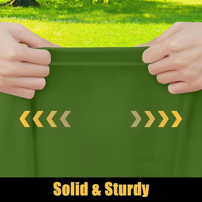 Smiry Rectangle Picnic Table Cloth, Waterproof Elastic Fitted Tablecloths for 4 Foot Tables, Washable Polyester Table Cover for Camping, Indoor and Outdoor (Olive Green, 30"x48")