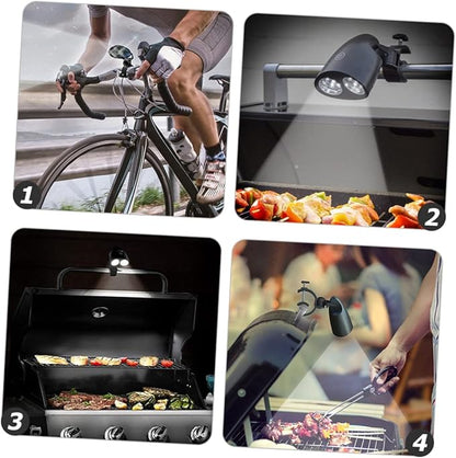 VICASKY Rotatable Outdoor Camping Light 10 LED BBQ Grill Accessory Waterproof Tent Lamp for Riding and Outdoor Use