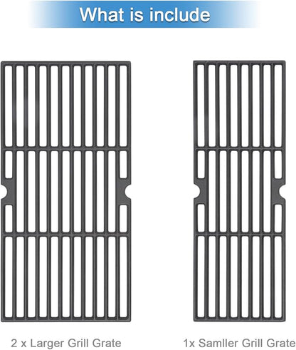 Cooking Grates for Charbroil Performance Grill - 463377017, 463347017, 463376018 463376117 463377117 4 Burner 475 Cart Liquid Propane Gas Grill, Cast Iron, 18 Inch