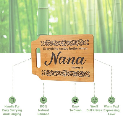 Nana Gifts - Kitchen Wall or Counter Decor, Unique Christmas & Mother's Day Birthday Gifts for Nana from Grandkids