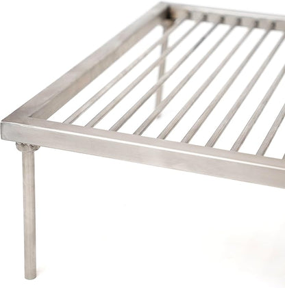 Argentina Stainless steel & Iron grill asado parrilla BBQ 80x50cm / 31.5x19.6in (Medium)