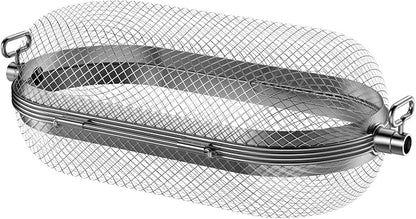 Rotisserie Grill Basket for Napoleon Grill 64000 BBQ Accessories Fit Most Spit Rods of Grills Rotisserie, Stainless Steel