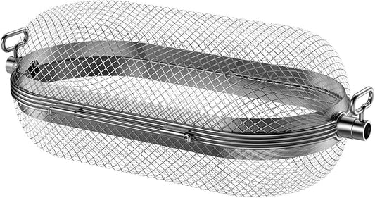 Rotisserie Grill Basket for Napoleon Grill 64000 BBQ Accessories Fit Most Spit Rods of Grills Rotisserie, Stainless Steel