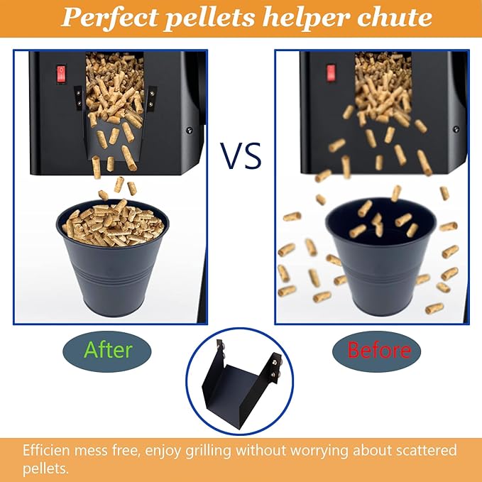 Traeger Pellet Helper Chute - Magnetic Pellet Feeder for Pellet Smoker, Accessories for Ironwood 885, Pro Series 34, Pro 780 Grills