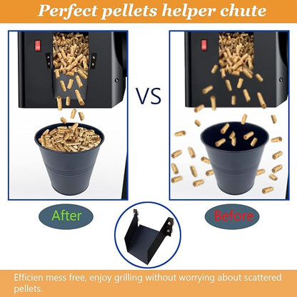 Traeger Pellet Helper Chute - Magnetic Pellet Feeder for Pellet Smoker, Accessories for Ironwood 885, Pro Series 34, Pro 780 Grills