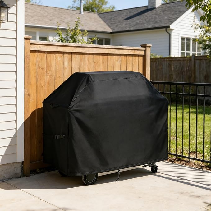 TheElves Grill Cover for Traeger Silverton 810 TFS81BLF, 57" Outdoor Grill Covers Waterproof Heavy Duty for Outdoor Pellet Grill and Smoker - 57" W x 27" D x 50" H
